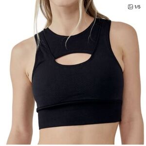 FP Movement Black Every Single Time Cutout Bra